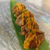 Gyozas de buey con salsa argentina